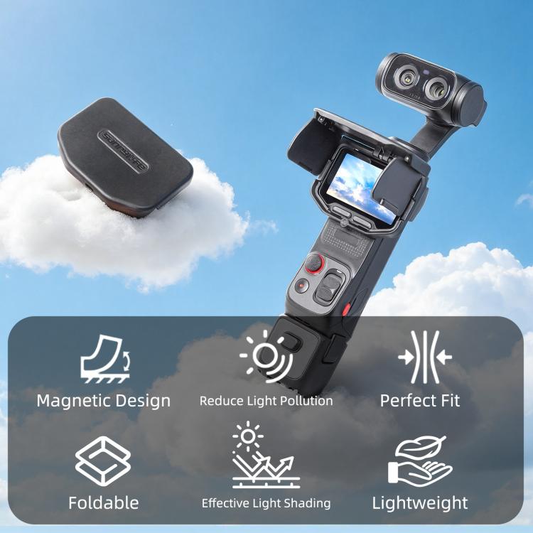 Per Insta360 Luna Ultra Sunnylife Parasole magnetico per schermo, copertura protettiva pieghevole per monitor., For Insta360 Luna Ultra