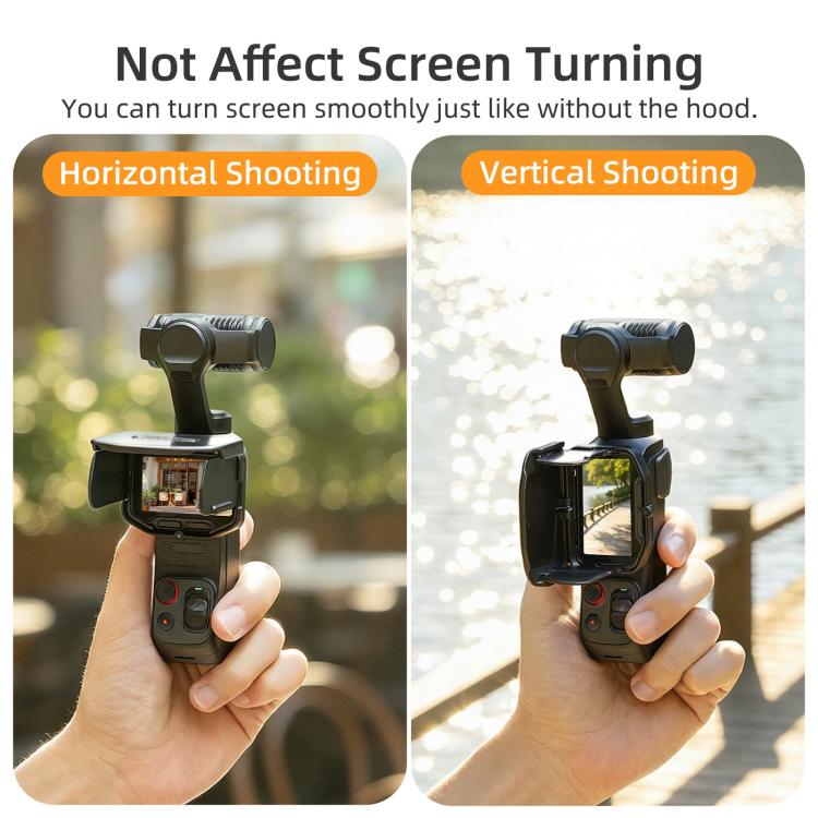 Per Insta360 Luna Ultra Sunnylife Parasole magnetico per schermo, copertura protettiva pieghevole per monitor., For Insta360 Luna Ultra