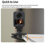 Sunnylife Magnetic Quick-Release Backpack Clip Action Camera Clamp Vertical-Horizontal Mount for DJI Osmo 360 / Action 5 Pro / 4 / 3 / 2