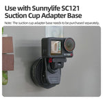 Sunnylife Magnetic Quick-Release Backpack Clip Action Camera Clamp Vertical-Horizontal Mount for DJI Osmo 360 / Action 5 Pro / 4 / 3 / 2