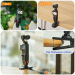 Per DJI Osmo Pocket 4 / 3 Clip magnetica regolabile a sgancio rapido Sunnylife per zaino, morsetto per action camera, supporto verticale/orizzontale, For DJI Osmo Pocket 4 / 3 Vertical-Horizontal Mount