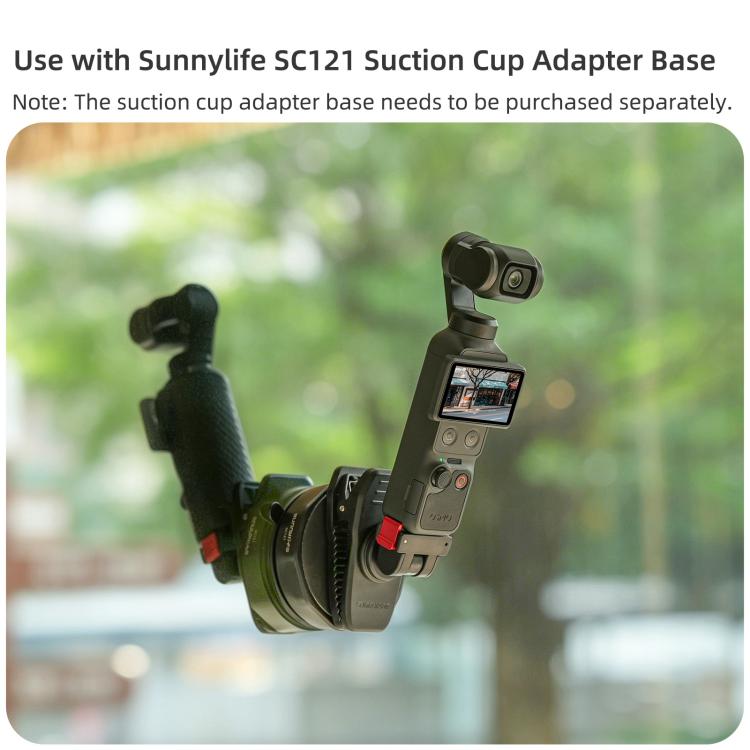 Per DJI Osmo Pocket 4 / 3 Clip magnetica regolabile a sgancio rapido Sunnylife per zaino, morsetto per action camera, supporto verticale/orizzontale, For DJI Osmo Pocket 4 / 3 Vertical-Horizontal Mount