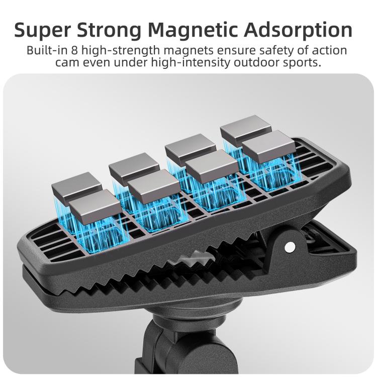 Per DJI Osmo Pocket 4 / 3 Clip magnetica regolabile a sgancio rapido Sunnylife per zaino, morsetto per action camera, supporto verticale/orizzontale, For DJI Osmo Pocket 4 / 3 Vertical-Horizontal Mount