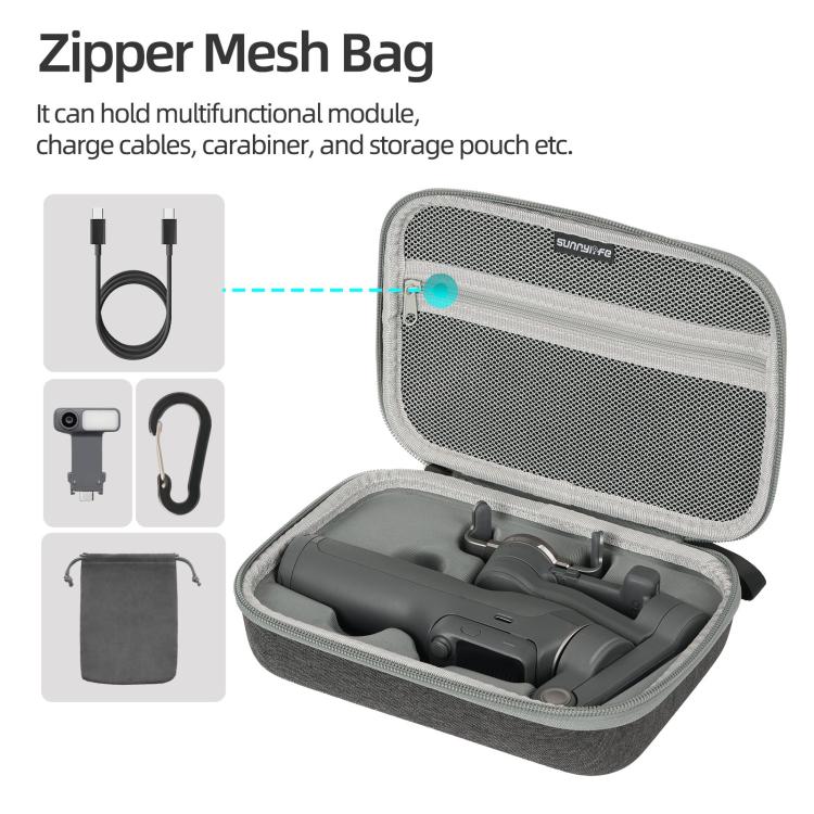 Custodia portatile Sunnylife per DJI Osmo Mobile 8P, mini borsa a mano.