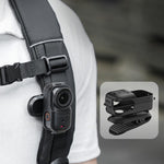 Per DJI Osmo Nano, clip per zaino Sunnylife, morsetto per action camera con rotazione a 360°, supporto verticale-orizzontale e inclinazione a 90°, clip per zaino migliorata.
