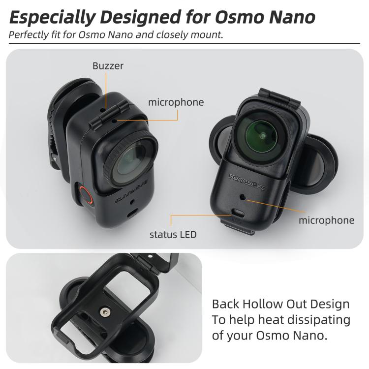 Clip per zaino con rotazione 360° per DJI Osmo Nano