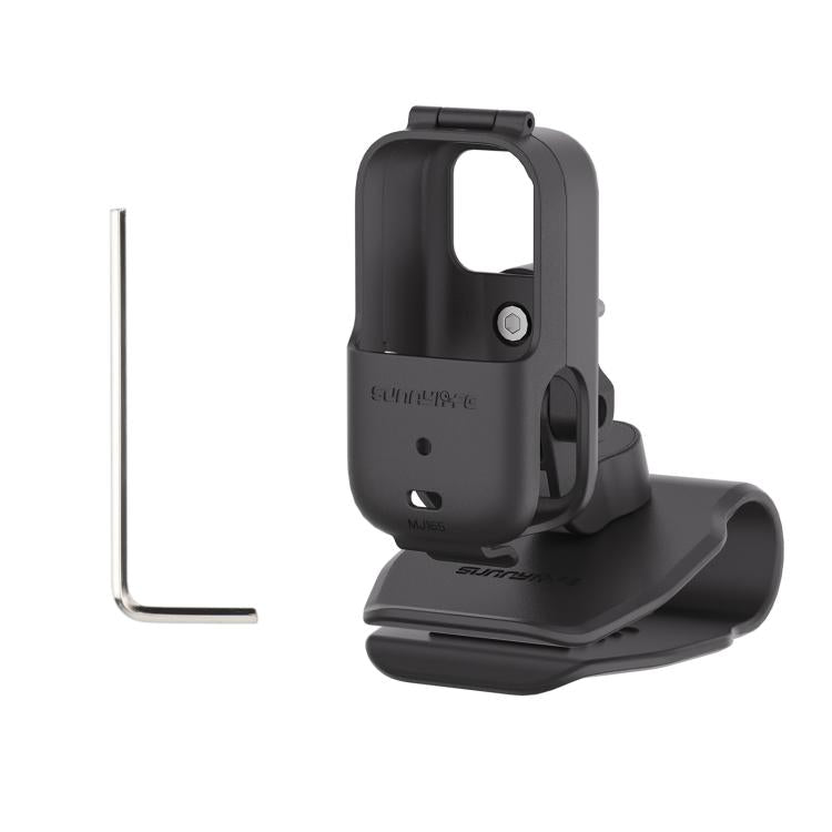 Supporto per action camera DJI Osmo Nano Sunnylife per aletta parasole auto, girevole a 360° e inclinabile di 90°., MJ165 Car Sun Visor Mount