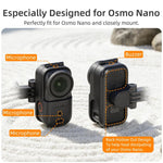 Supporto per action camera DJI Osmo Nano Sunnylife per aletta parasole auto, girevole a 360° e inclinabile di 90°., MJ165 Car Sun Visor Mount