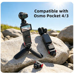 Adattatore a sgancio rapido Sunnylife per DJI Osmo Pocket 4 / 3, interfaccia da 1/4 di pollice, adattatore per selfie stick con inclinazione a 180 gradi., AD159 For DJI Osmo Pocket 4 / 3