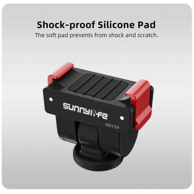 Adattatore a sgancio rapido Sunnylife per DJI Osmo Pocket 4 / 3, interfaccia da 1/4 di pollice, adattatore per selfie stick con inclinazione a 180 gradi., AD159 For DJI Osmo Pocket 4 / 3