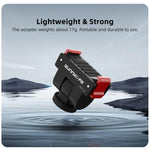 Adattatore a sgancio rapido Sunnylife per DJI Osmo Pocket 4 / 3, interfaccia da 1/4 di pollice, adattatore per selfie stick con inclinazione a 180 gradi., AD159 For DJI Osmo Pocket 4 / 3