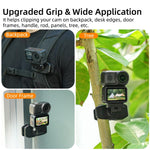 Clip magnetica a sgancio rapido Sunnylife per zaino, morsetto regolabile per action camera con supporto verticale/orizzontale per DJI Osmo Nano / Action 6, MJ-172 For DJI Osmo Nano / Action 6