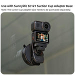 Clip magnetica a sgancio rapido Sunnylife per zaino, morsetto regolabile per action camera con supporto verticale/orizzontale per DJI Osmo Nano / Action 6, MJ-172 For DJI Osmo Nano / Action 6