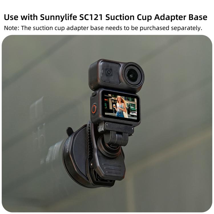 Clip magnetica a sgancio rapido Sunnylife per zaino, morsetto regolabile per action camera con supporto verticale/orizzontale per DJI Osmo Nano / Action 6, MJ-172 For DJI Osmo Nano / Action 6