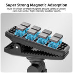 Clip magnetica a sgancio rapido Sunnylife per zaino, morsetto regolabile per action camera con supporto verticale/orizzontale per DJI Osmo Nano / Action 6, MJ-172 For DJI Osmo Nano / Action 6