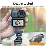 Clip magnetica a sgancio rapido Sunnylife per zaino, morsetto regolabile per action camera con supporto verticale/orizzontale per DJI Osmo Nano / Action 6, MJ-172 For DJI Osmo Nano / Action 6
