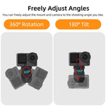 Clip magnetica a sgancio rapido Sunnylife per zaino, morsetto regolabile per action camera con supporto verticale/orizzontale per DJI Osmo Nano / Action 6, MJ-172 For DJI Osmo Nano / Action 6