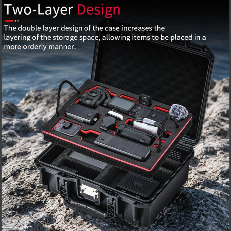 Valigetta impermeabile a doppio strato con lucchetto a combinazione TSA STARTRC per DJI Osmo Pocket 4P STARTRC., For DJI Osmo Pocket 4P