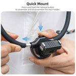 Supporto per selfie regolabile Sunnylife con cinturino per corpo e attacco magnetico a sgancio rapido bidirezionale per DJI Osmo Nano / Action 6, For DJI Osmo Nano / Action 6