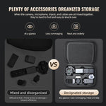 Custodia portatile sagomata per DJI Osmo Pocket 4P STARTRC, set completo di borse portaoggetti, For DJI Osmo Pocket 4P