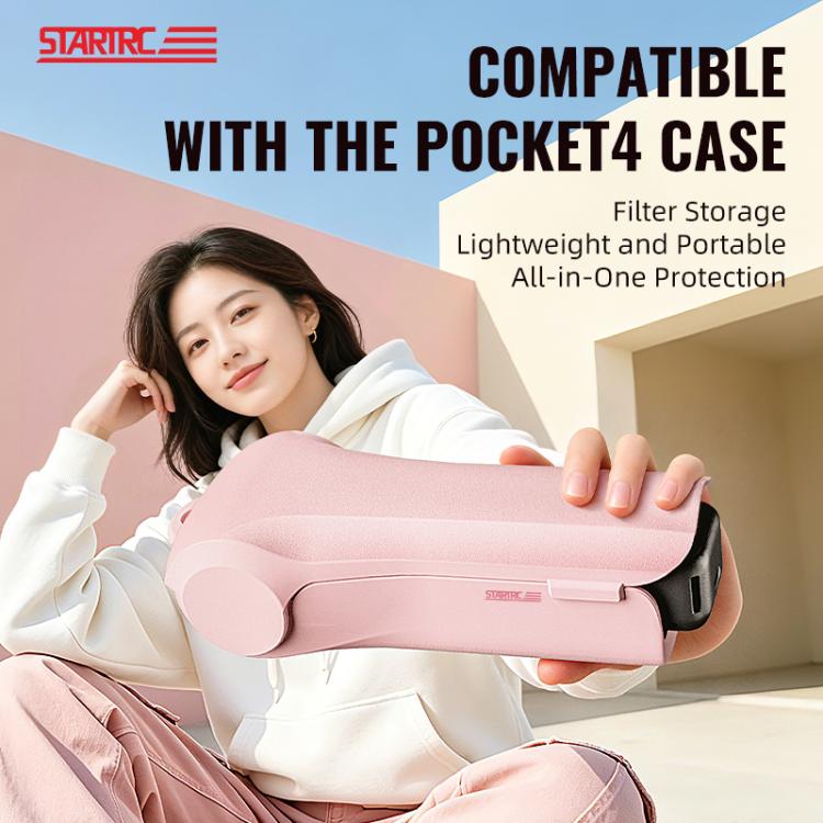 Custodia protettiva con coperchio ribaltabile per DJI Osmo Pocket 4 STARTRC, For DJI Osmo Pocket 4 Pink