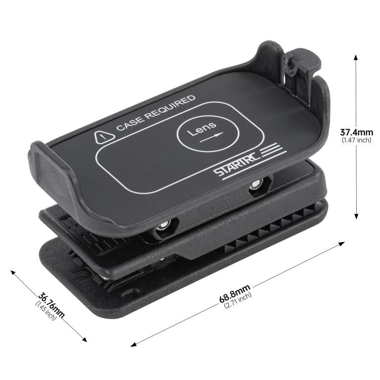 Per DJI Osmo Nano STARTRC Clip da zaino Morsetto regolabile per action camera con sgancio rapido, Backpack Clip For DJI Osmo Nano