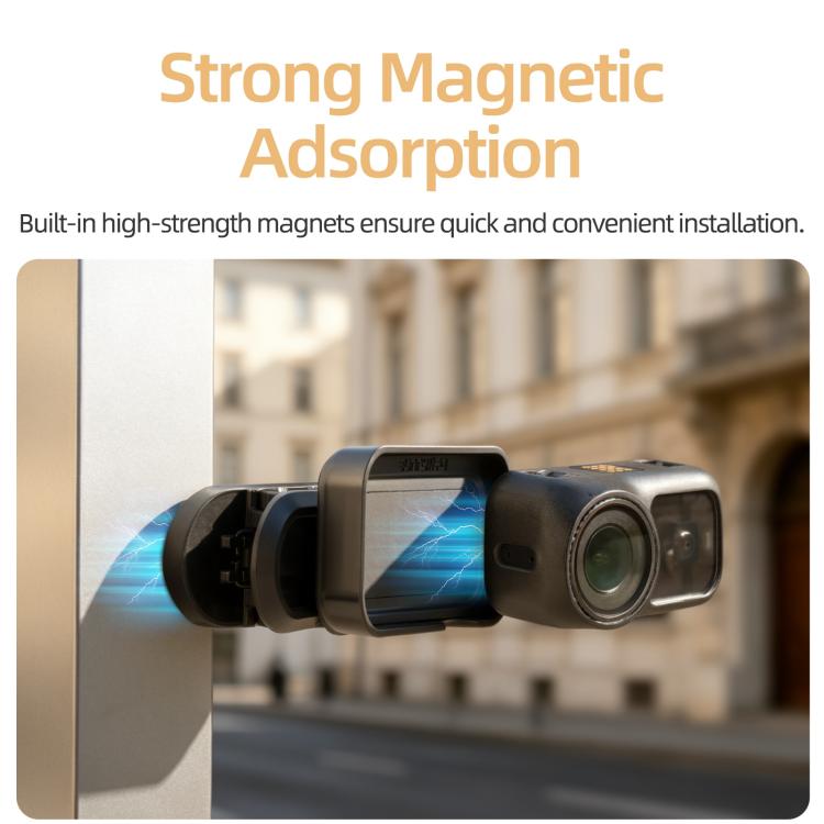 Per DJI Osmo Nano, clip magnetica Sunnylife per zaino, morsetto regolabile per action camera con sgancio rapido., ON-MJ244 For DJI Osmo Nano