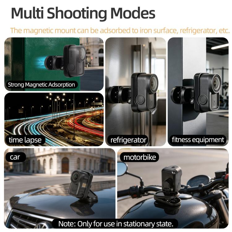 Per DJI Osmo Nano, clip magnetica Sunnylife per zaino, morsetto regolabile per action camera con sgancio rapido., ON-MJ244 For DJI Osmo Nano