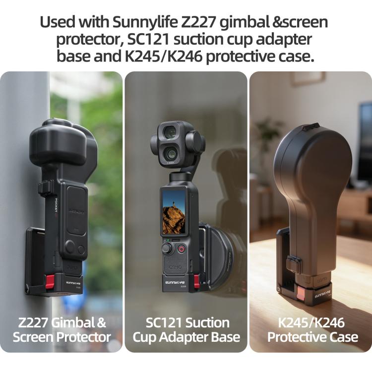 Supporto da tavolo magnetico a sgancio rapido Sunnylife per DJI Osmo Pocket 4P, con angolazioni regolabili., OP4-ZJ229