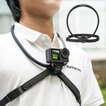 Sunnylife Magnetic POV Neck Mount Hand Free Video Vlog Neck Adjustable Selfie Holder with Body Strap For DJI Osmo 360 / Action 5 Pro / 4 / 3 / 2, For DJI Osmo 360 / Action 5 Pro / 4 / 3 / 2
