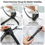 Sunnylife Magnetic POV Neck Mount Hand Free Video Vlog Neck Adjustable Selfie Holder with Body Strap For DJI Osmo 360 / Action 5 Pro / 4 / 3 / 2, For DJI Osmo 360 / Action 5 Pro / 4 / 3 / 2