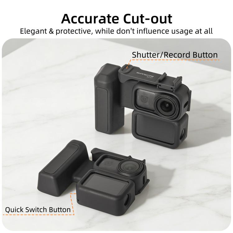 Maniglia ergonomica per DJI Osmo Nano Sunnylife per fotografia di strada integrata, impugnatura ergonomica, leva di scatto a sgancio rapido., For DJI Osmo Nano