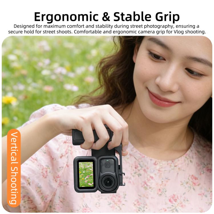 Maniglia ergonomica per DJI Osmo Nano Sunnylife per fotografia di strada integrata, impugnatura ergonomica, leva di scatto a sgancio rapido., For DJI Osmo Nano