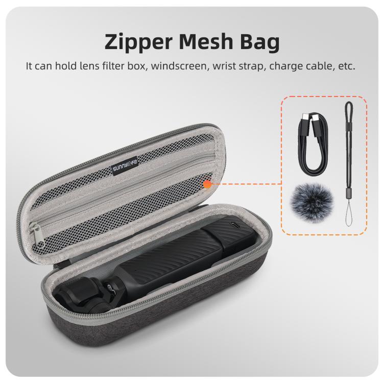 Per DJI Osmo Pocket 4 / 3 Sunnylife Mini Custodia da trasporto Borsa portatile da viaggio Organizer protettivo Borse combinate standard, Standard Combo Bags