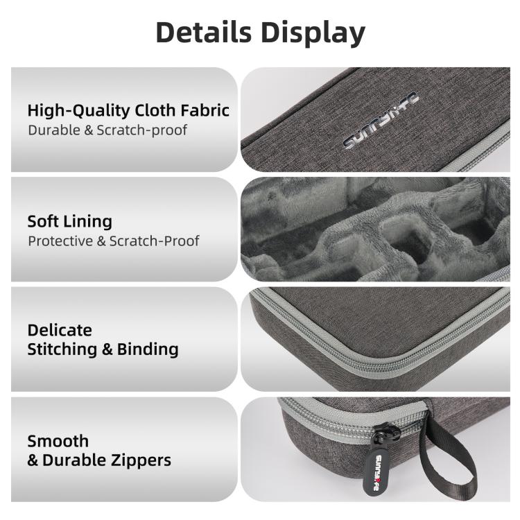 Per DJI Osmo Pocket 4 / 3 Sunnylife Mini Custodia Borsa Creator Combo Bags, Creator Combo Bag