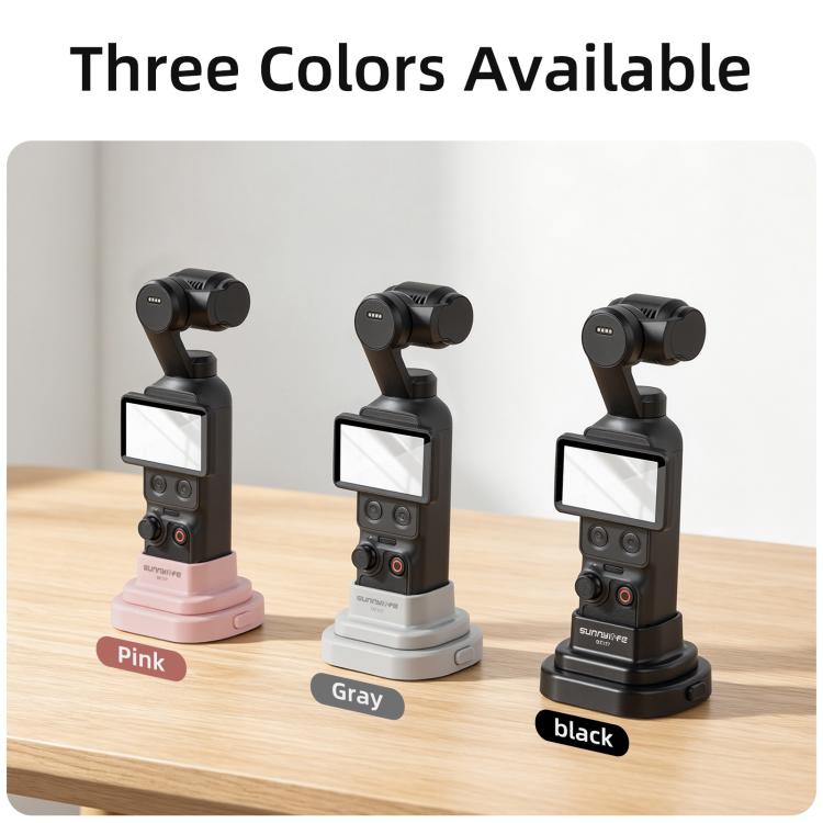 Per DJI Osmo Pocket 4 / 3 Sunnylife Base di supporto rimovibile per auto e tavolo, stabilizzatore da tavolo, supporto, OP4-DZ157