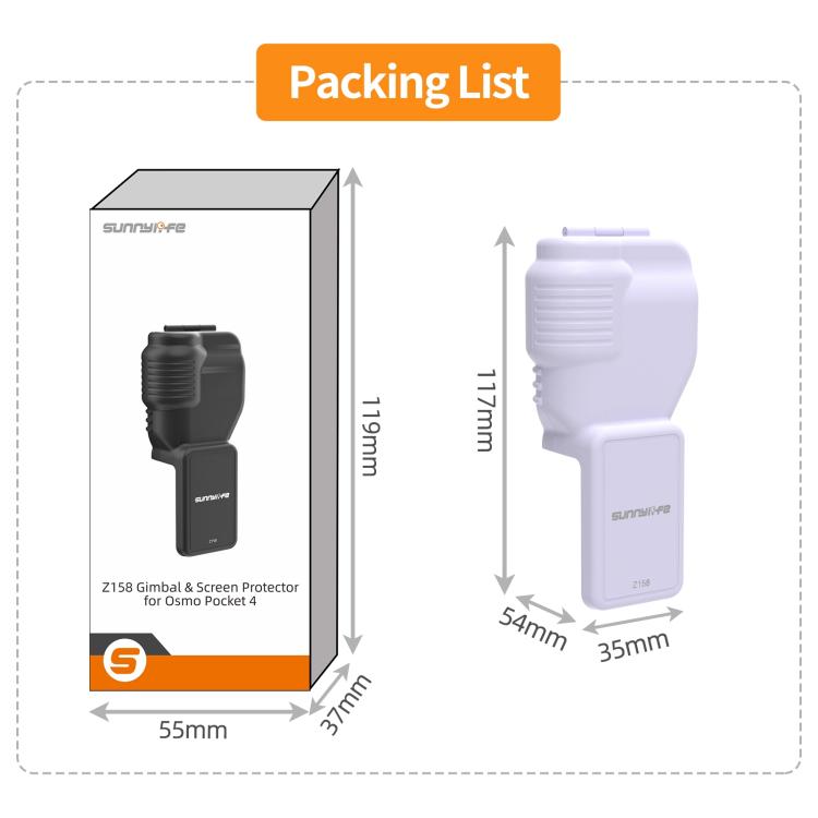 Per DJI Osmo Pocket 4 Sunnylife Colorful Gimbal Cover Protezione per fotocamera e schermo