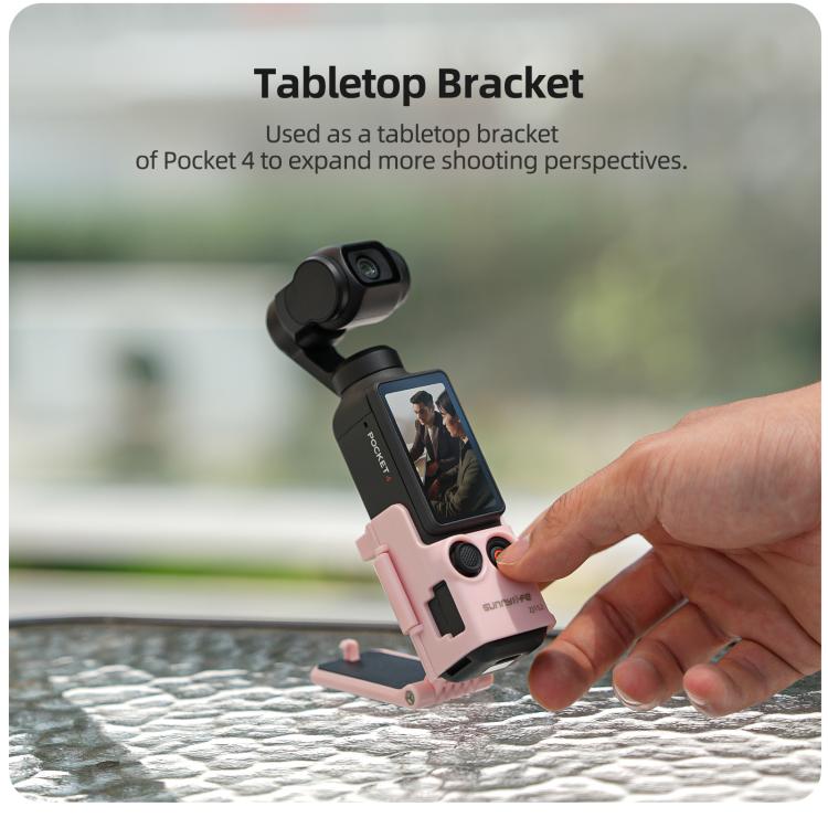 Supporto magnetico multifunzionale da tavolo Sunnylife per DJI Osmo Pocket 4/3, con angolazioni regolabili., OP4-ZJ152