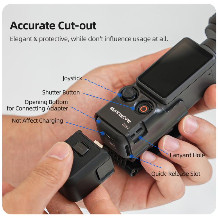 Supporto magnetico multifunzionale da tavolo Sunnylife per DJI Osmo Pocket 4/3, con angolazioni regolabili., OP4-ZJ152