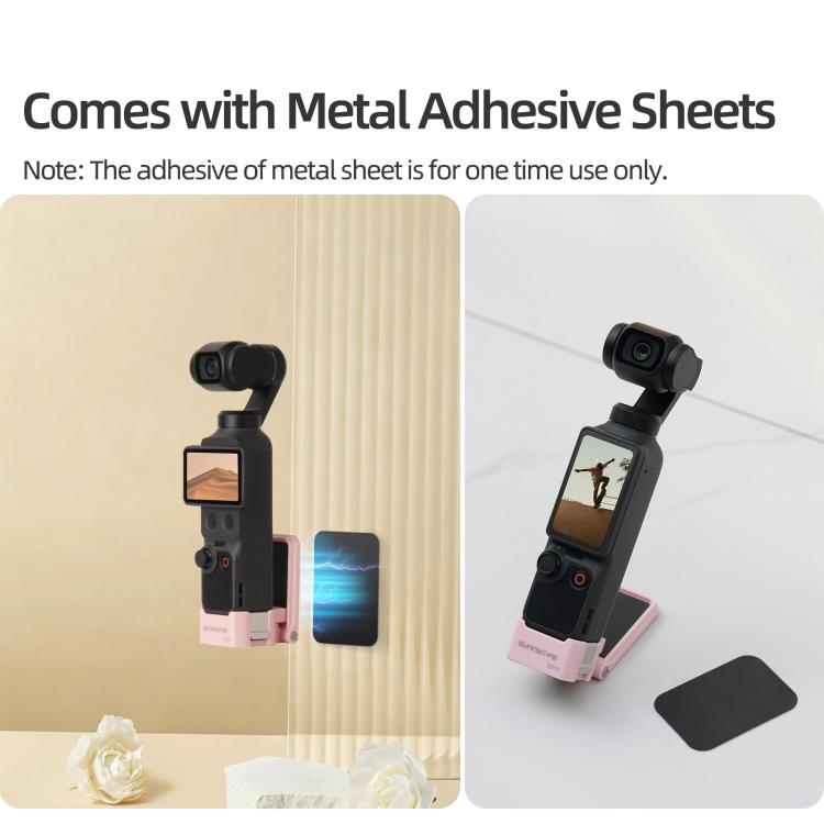 Supporto magnetico a sgancio rapido Sunnylife per DJI Osmo Pocket 4 / 3, base da tavolo, staffa in plastica, angolazione regolabile., OP4-ZJ153