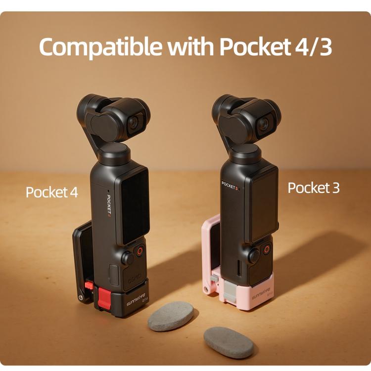Supporto magnetico a sgancio rapido Sunnylife per DJI Osmo Pocket 4 / 3, base da tavolo, staffa in plastica, angolazione regolabile., OP4-ZJ153