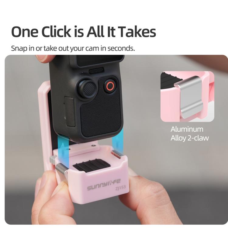 Supporto magnetico a sgancio rapido Sunnylife per DJI Osmo Pocket 4 / 3, base da tavolo, staffa in plastica, angolazione regolabile., OP4-ZJ153