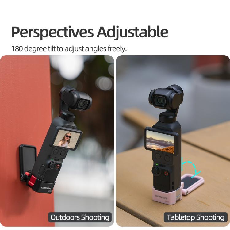 Supporto magnetico a sgancio rapido Sunnylife per DJI Osmo Pocket 4 / 3, base da tavolo, staffa in plastica, angolazione regolabile., OP4-ZJ153