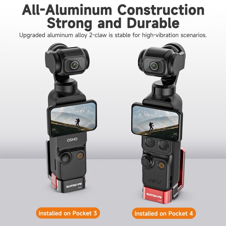 Supporto da tavolo magnetico a sgancio rapido in metallo Sunnylife per DJI Osmo Pocket 4/3, con angolazioni regolabili., OP4-ZJ154