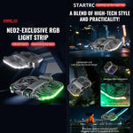 Striscia luminosa a LED colorata STARTRC per DJI Neo 2 Striscia luminosa di avvertimento per il volo notturno