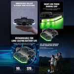 Striscia luminosa a LED colorata STARTRC per DJI Neo 2 Striscia luminosa di avvertimento per il volo notturno