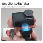 Sunnylife Magnetic Flexible Adhesive Helmet Mount Base Quick-Release Action Camera Holder For DJI Osmo 360 / Action 5 Pro / 4 / 3 / 2, For DJI Osmo 360 / Action 5 Pro / 4 / 3 / 2