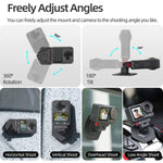 Sunnylife Magnetic Flexible Adhesive Helmet Mount Base Quick-Release Action Camera Holder For DJI Osmo 360 / Action 5 Pro / 4 / 3 / 2, For DJI Osmo 360 / Action 5 Pro / 4 / 3 / 2