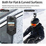 Sunnylife Magnetic Flexible Adhesive Helmet Mount Base Quick-Release Action Camera Holder For DJI Osmo 360 / Action 5 Pro / 4 / 3 / 2, For DJI Osmo 360 / Action 5 Pro / 4 / 3 / 2
