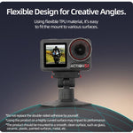Sunnylife Magnetic Flexible Adhesive Helmet Mount Base Quick-Release Action Camera Holder For DJI Osmo 360 / Action 5 Pro / 4 / 3 / 2, For DJI Osmo 360 / Action 5 Pro / 4 / 3 / 2